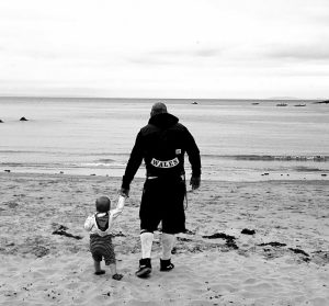 Paul Black on the beach 