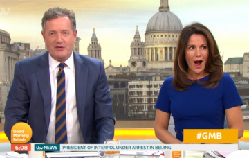 Piers Morgan and Susanna Reid on GMB