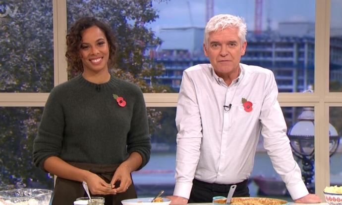 Rochelle Humes and Phillip Schofield on This Morning
