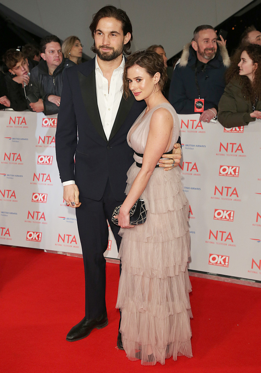 Camilla Thurlow and Jamie Jewitt, The National Television Awards 2018, 02 Arena, London UK, 23 January 2018, Photo by Brett D. Cove