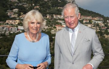 Prince Chales, Prince of Wales and Camilla, Duchess of Cornwall visit Eze Village.
