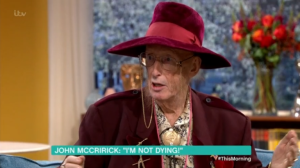 John McCririck this morning itv