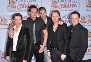 Stephen Gately, Keith Duffy, Shane Lynch, Ronan Keating and Mikey Graham of Boyzone