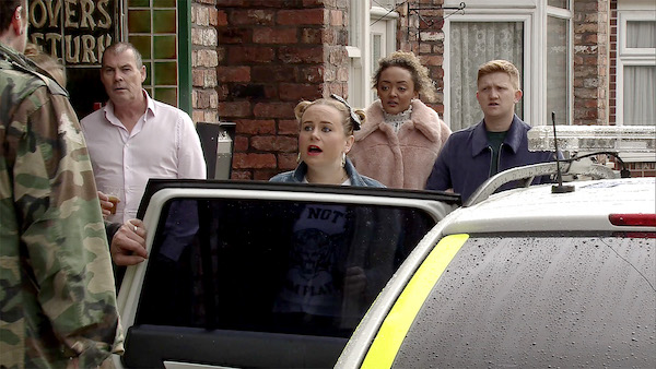 Coronation Street Gemma Emma Chesney Spike arrest