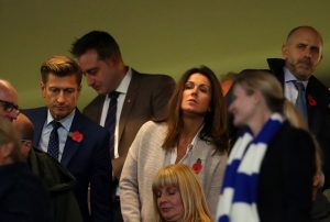 Crystal Palace chairman Steve Parish and TV presenter Susanna Reid