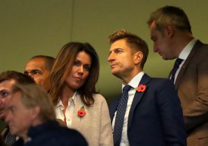Crystal Palace chairman Steve Parish and TV presenter Susanna Reid