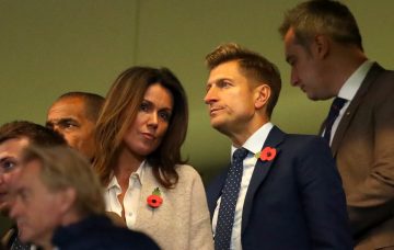 Crystal Palace chairman Steve Parish and TV presenter Susanna Reid