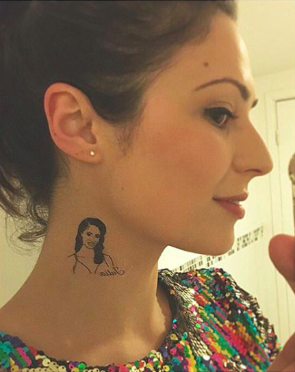 Coronation Street's Nicola Thorp shows off ink of co-star on her neck!