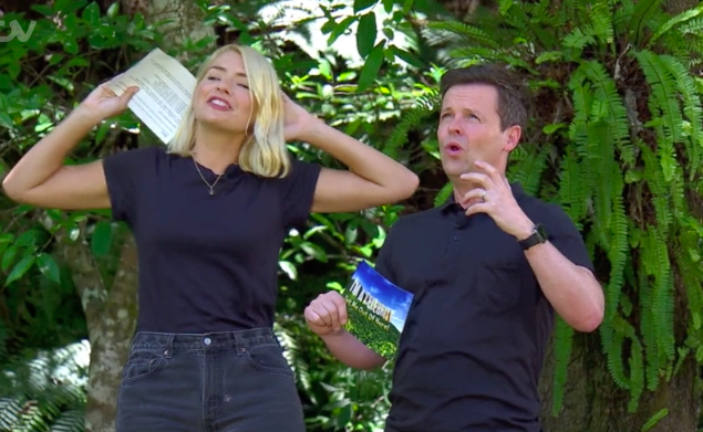 Holly Willoughby and Dec Donnelly on I'm a celeb