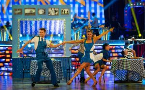 Ashley and Pasha dance together