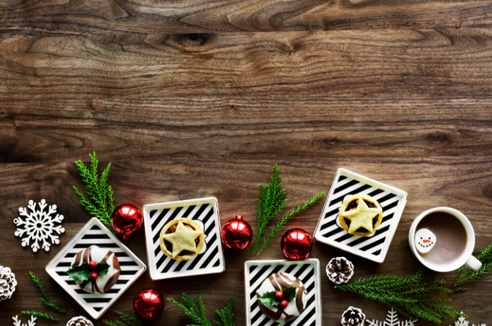 Unsplash Christmas table scene
