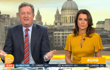 Piers Morgan and Susanna Reid on GMB