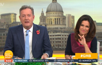 Piers Morgan and Susanna Reid on GMB