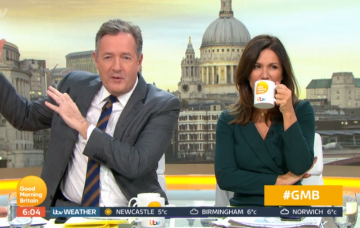 Piers Morgan and Susanna Reid on GMB