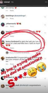 Rio Ferdinand reveals son's reaction to Kate Wright engagement