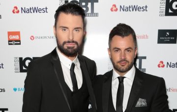 Rylan Clark-Neal and husband Dan at the British LGBT Awards