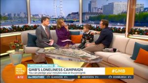 Simon Thomas and son Ethan appear on GMB (Credit ITV)