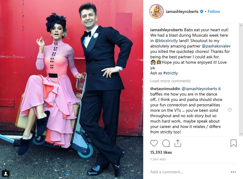 She posted to fans afterwards
