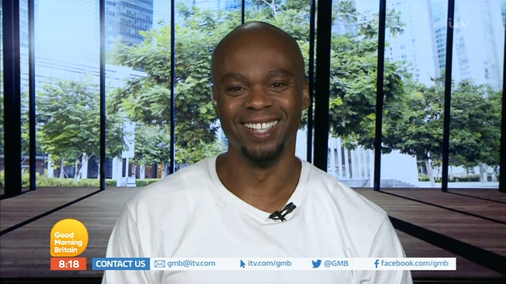 Valentino Dixon when he first appeared on GMB