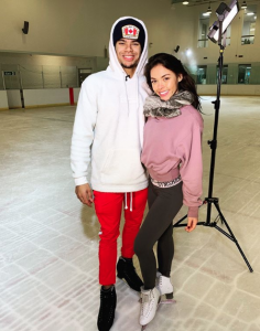 Wes Nelson and skating partner Vanessa Bauer (Credit: Instagram @vanessabauer_skates)