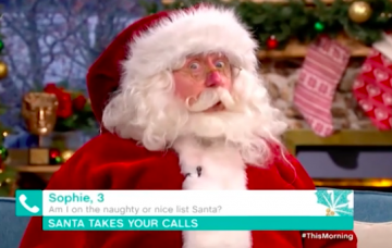 Creepy santa this morning
