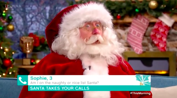Creepy santa this morning