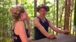 I'm A Celeb John Barrowman and Emily Atack (Credit: ITV)