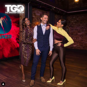 Cheryl, Oti and Matthew on the show