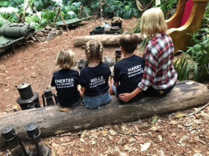 Holly Willoughby and her kids in IAC jungle