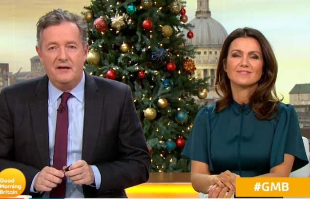 Piers Morgan and Susanna Reid on GMB