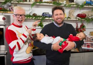 James Martin with Chris Evans' babies