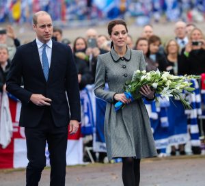 Kate and William at an event in Leicester