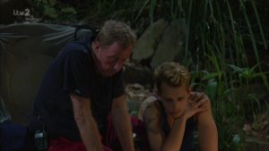 James and Harry in camp