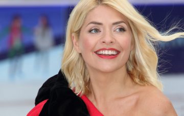 Holly Willoughby at the Dancing On Ice Launch Showcase at the Natural History Museum Ice Rink, Kensington, London