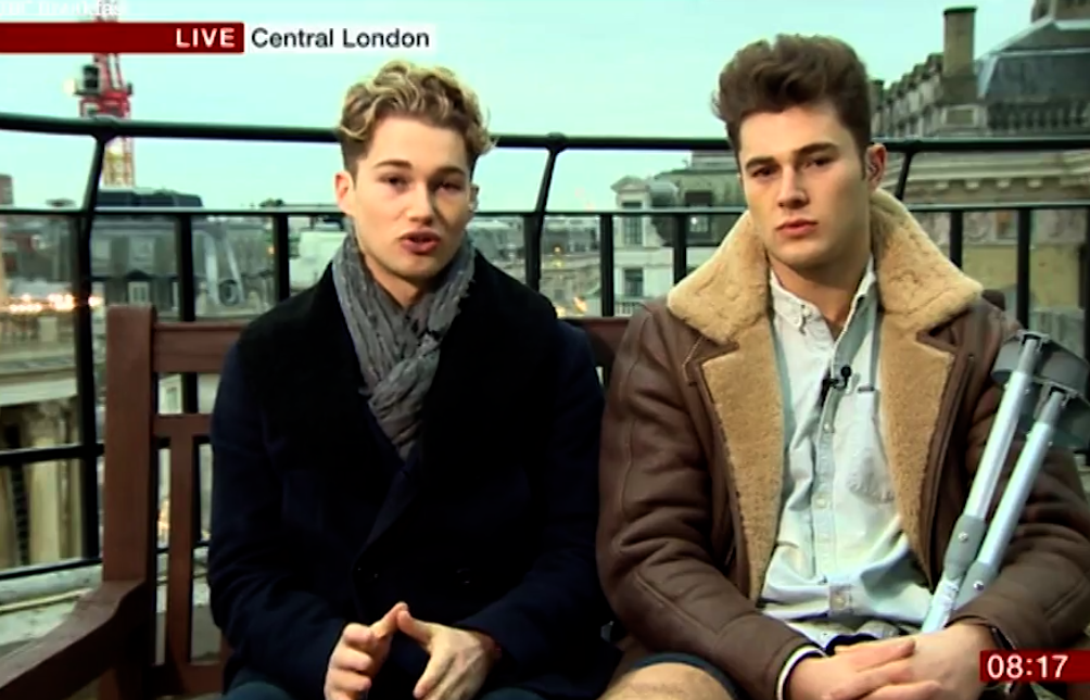 AJ and Curtis Pritchard Credit: BBC