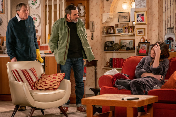 Carla, Roy and Peter in Coronation Street 