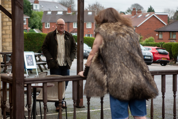 Paddy meets Bear Wolf in Emmerdale 