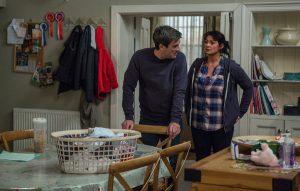 Debbie is upset when she realised Moira also knew about Joe's death
