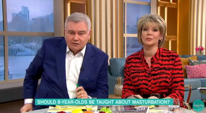 Eamonn and Ruth masturbation debate Credit: ITV