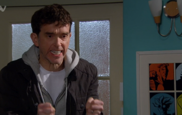 Emmerdale Marlon angry Credit: ITV