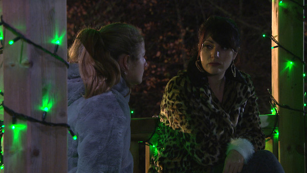 Amelia and Kerry talk in Emmerdale 