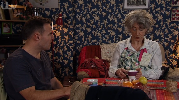 Evelyn and Tyrone in Coronation Street 