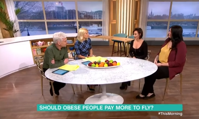 Holly Phil Danni Michelle fat shaming This Morning Credit: ITV