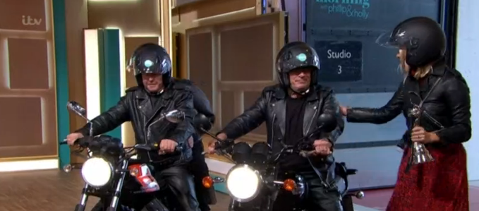 This Morning motorbikes Credit: ITV