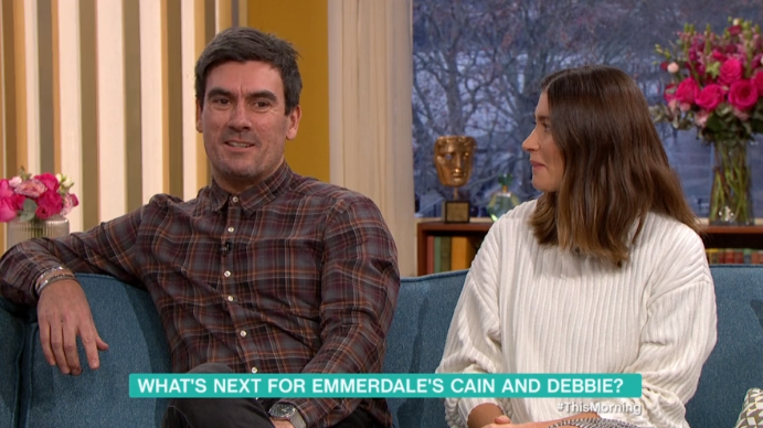 Jeff Hordley Charley Webb This Morning Credit: ITV