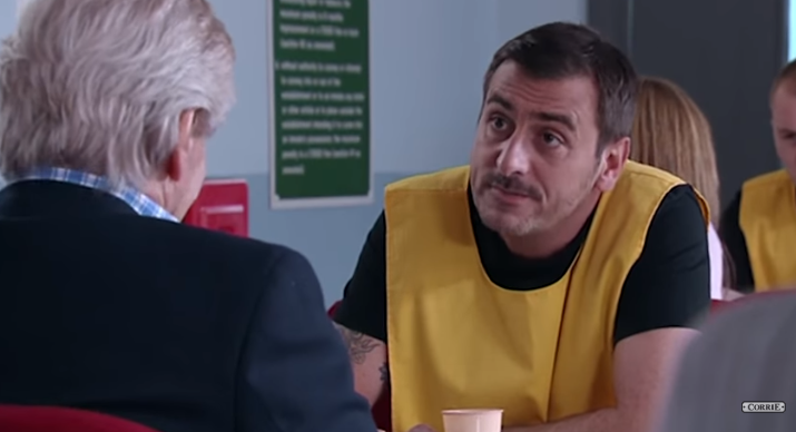 Peter Barlow in prison Corrie Credit: ITV/YouTube