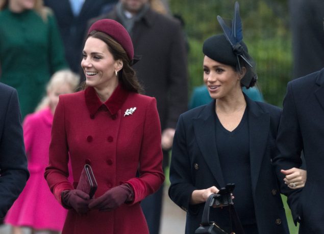 The Royal Family Attend Church On Christmas Day