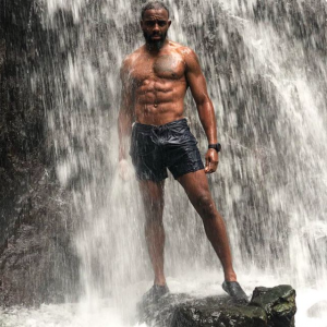 Charles Venn waterfall topless
