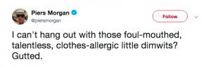 Piers Morgan tweet