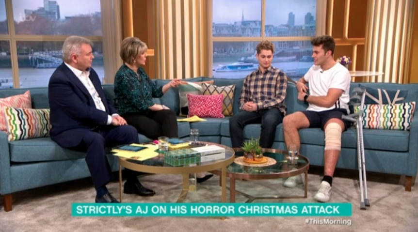 AJ Pritchard and brother Curtis on This Morning